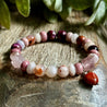 Love Bug Gemstone Bracelet with Heart Charm