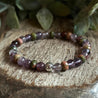 Super 7 and Unakite Gemstone Crystal Beaded Bracelet