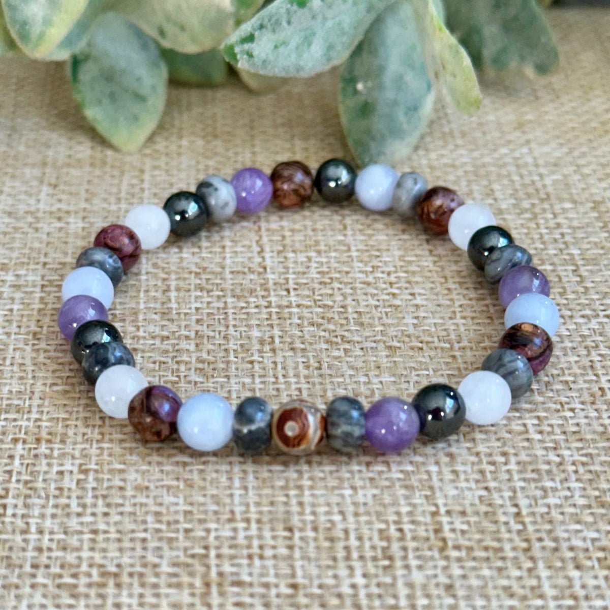 crystals for migraines and headaches bracelet