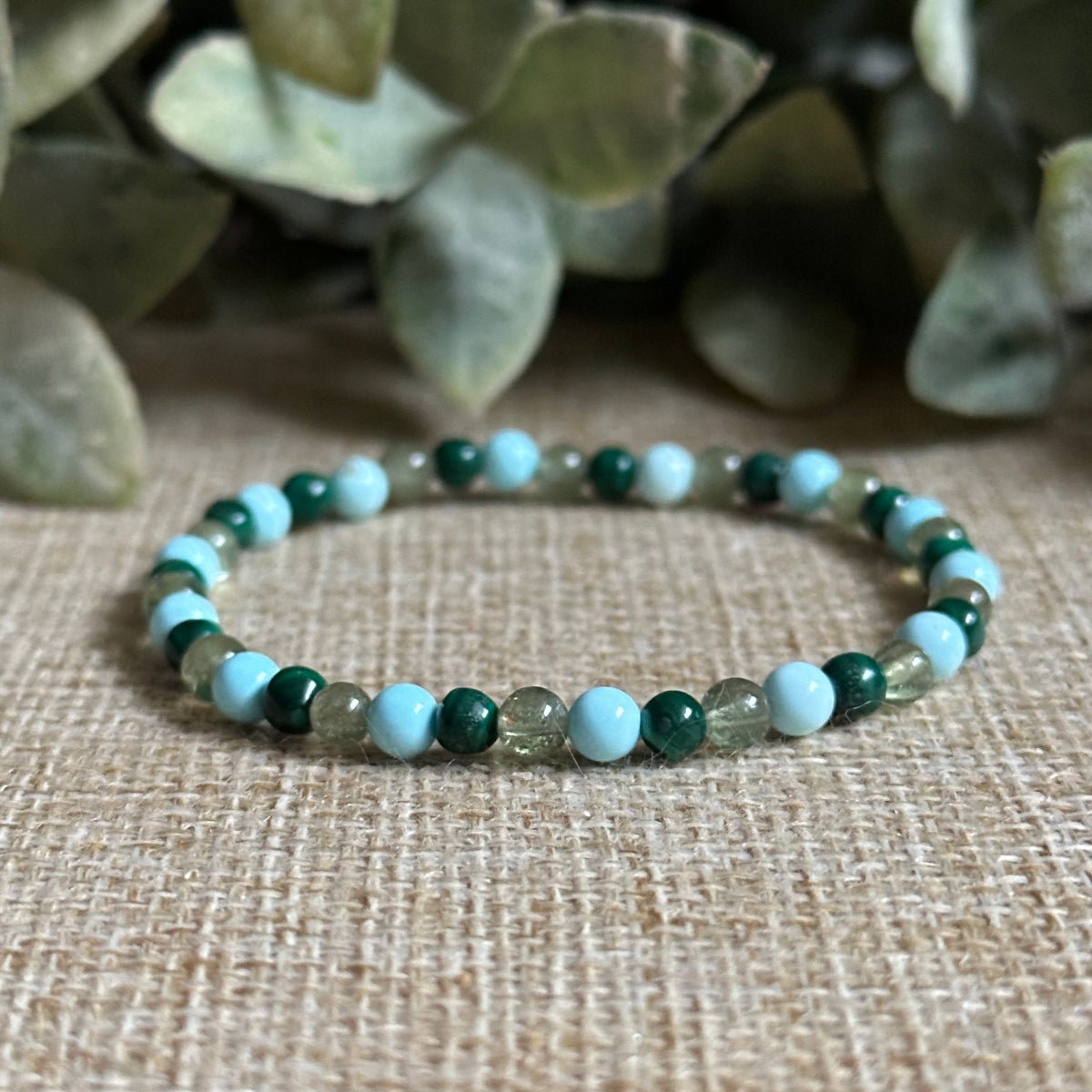 Mind Body Soul Healing bracelet, gemstone bracelet for health and balance