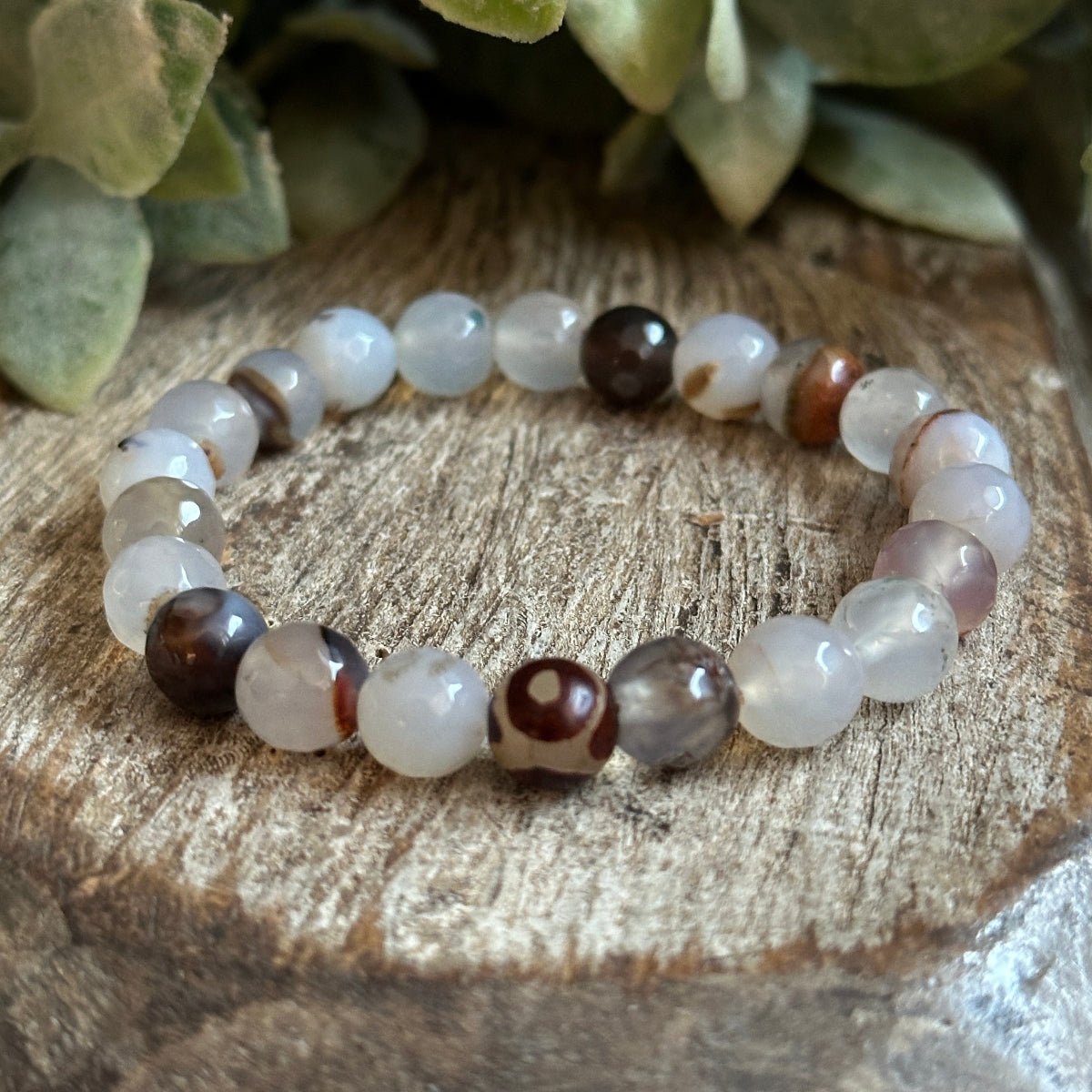 Montana Agate Gemstone Bracelet