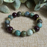 crystal bracelet, handmade grounding energy jewelry, agate bracelet