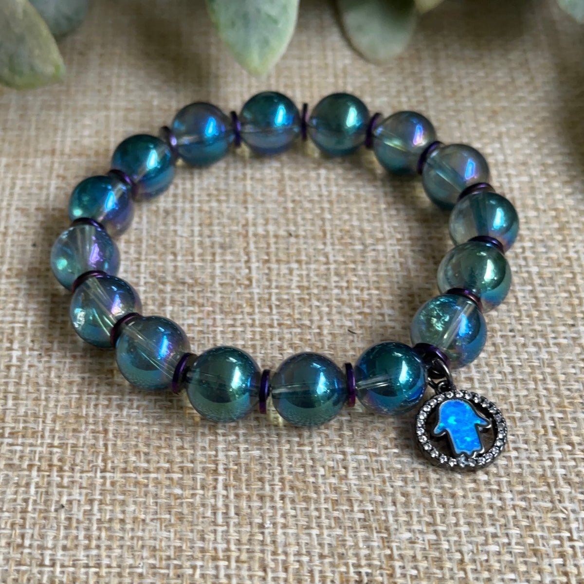• the Witching Hour crystal bracelet styled with dark gothic fashion
