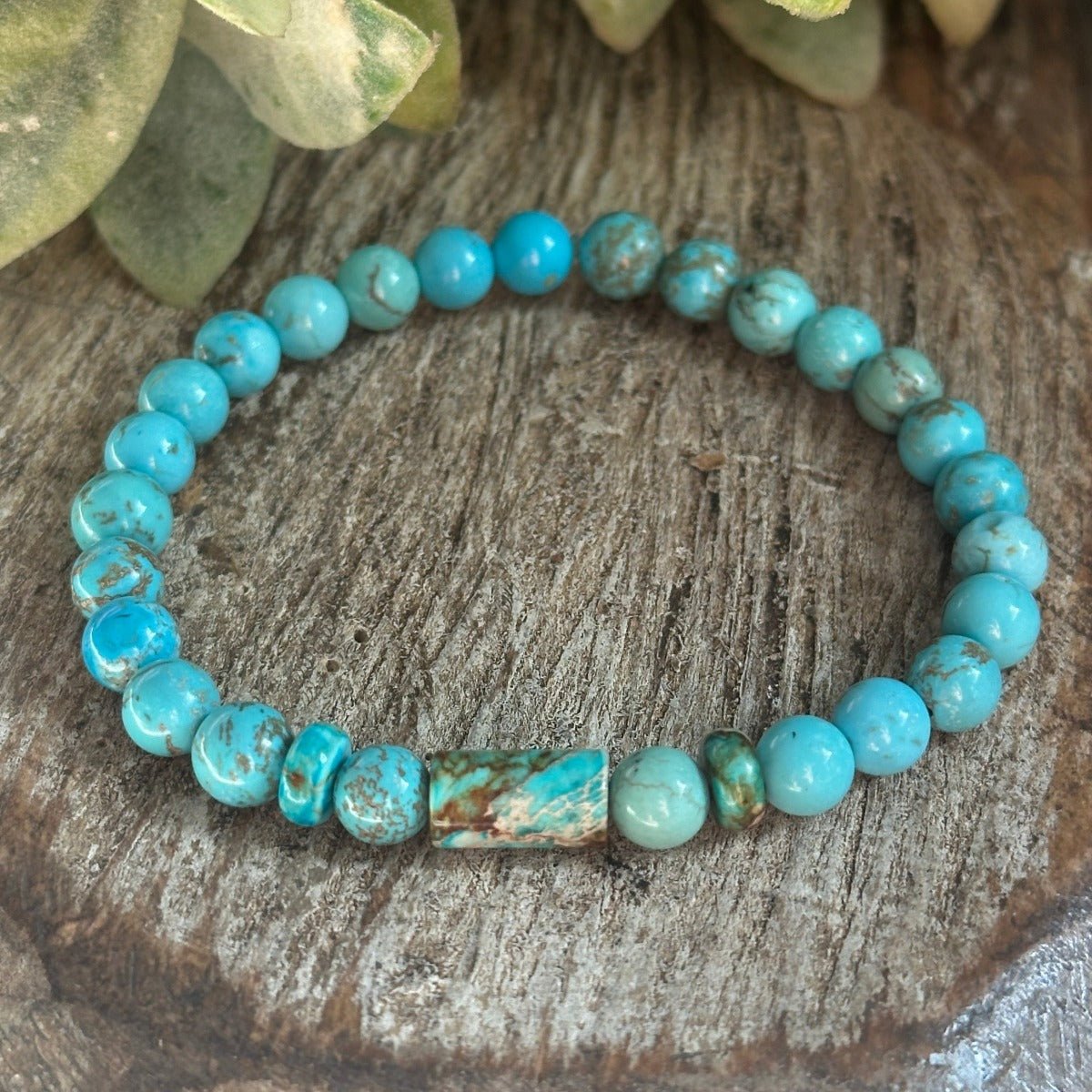 Turquoise Throat Chakra Bracelet