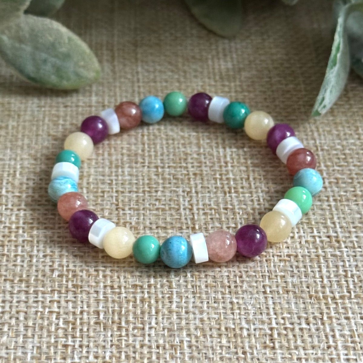 Heart Healing Grief Bracelet for Children, Children Healing Crystals.