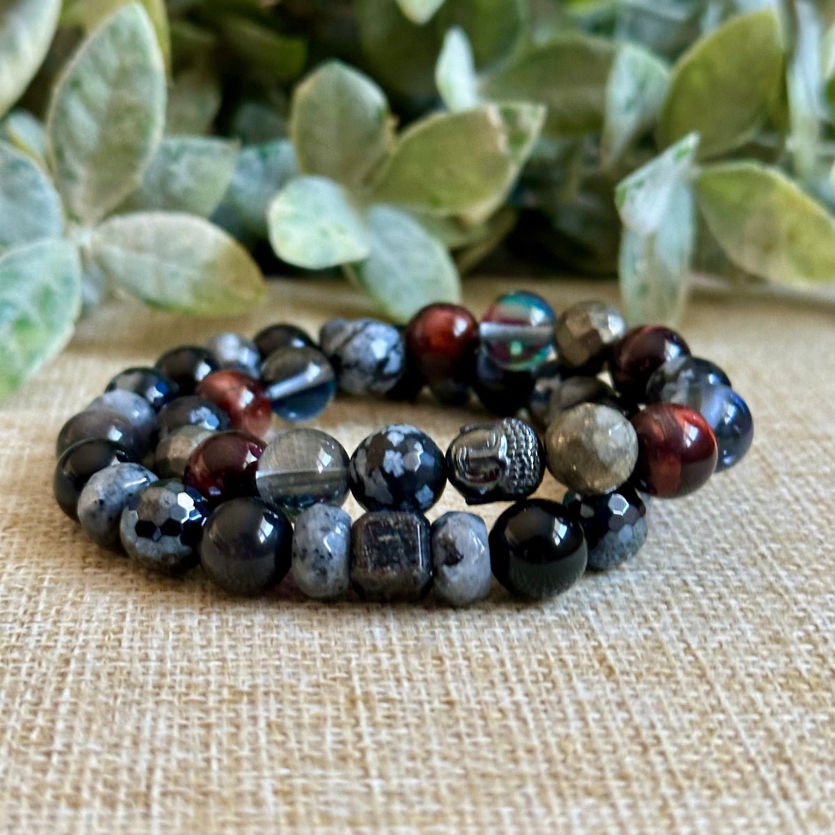 Root Chakra Crystal Gemstone Bracelets