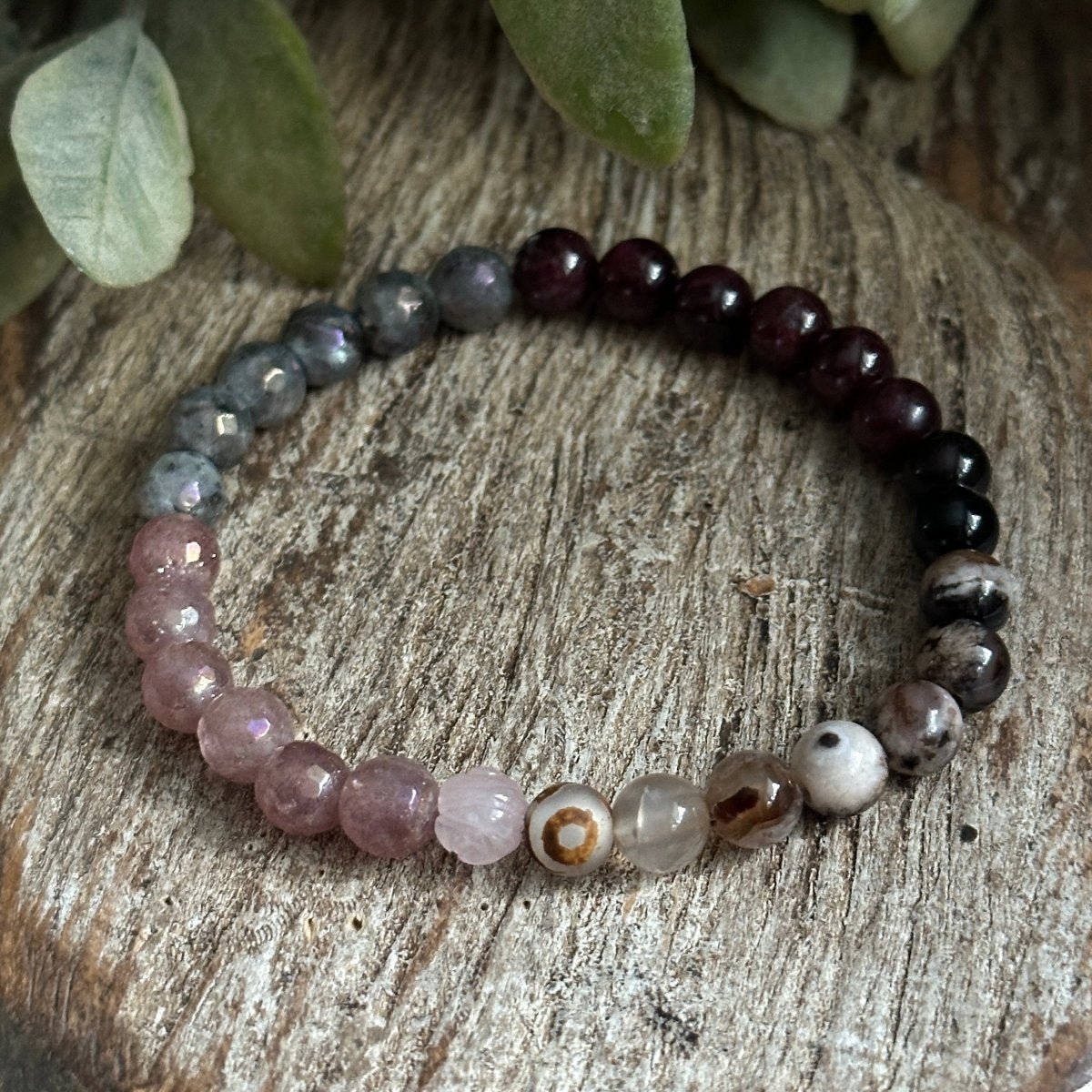 Rooted, Grounded Love, Gemstones, Crystals, Bracelet, Jewelry, Evil Eye