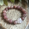 Rose Quartz & Strawberry Quartz Bracelet