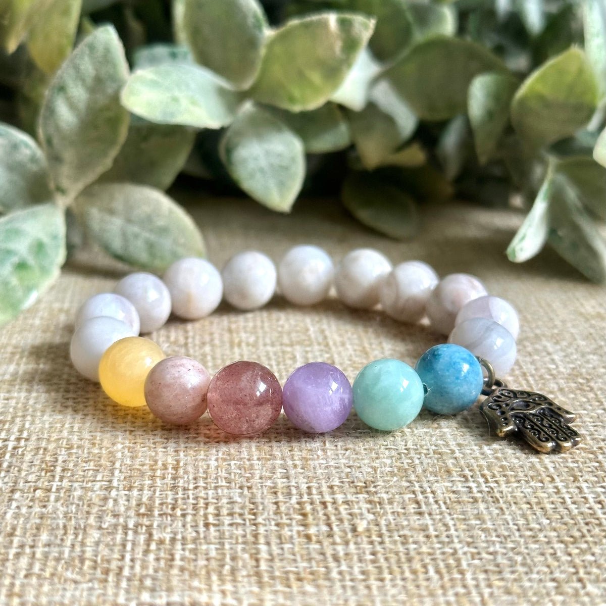 Serene 7 Chakra Bracelet 10mm Gemstone Bracelet