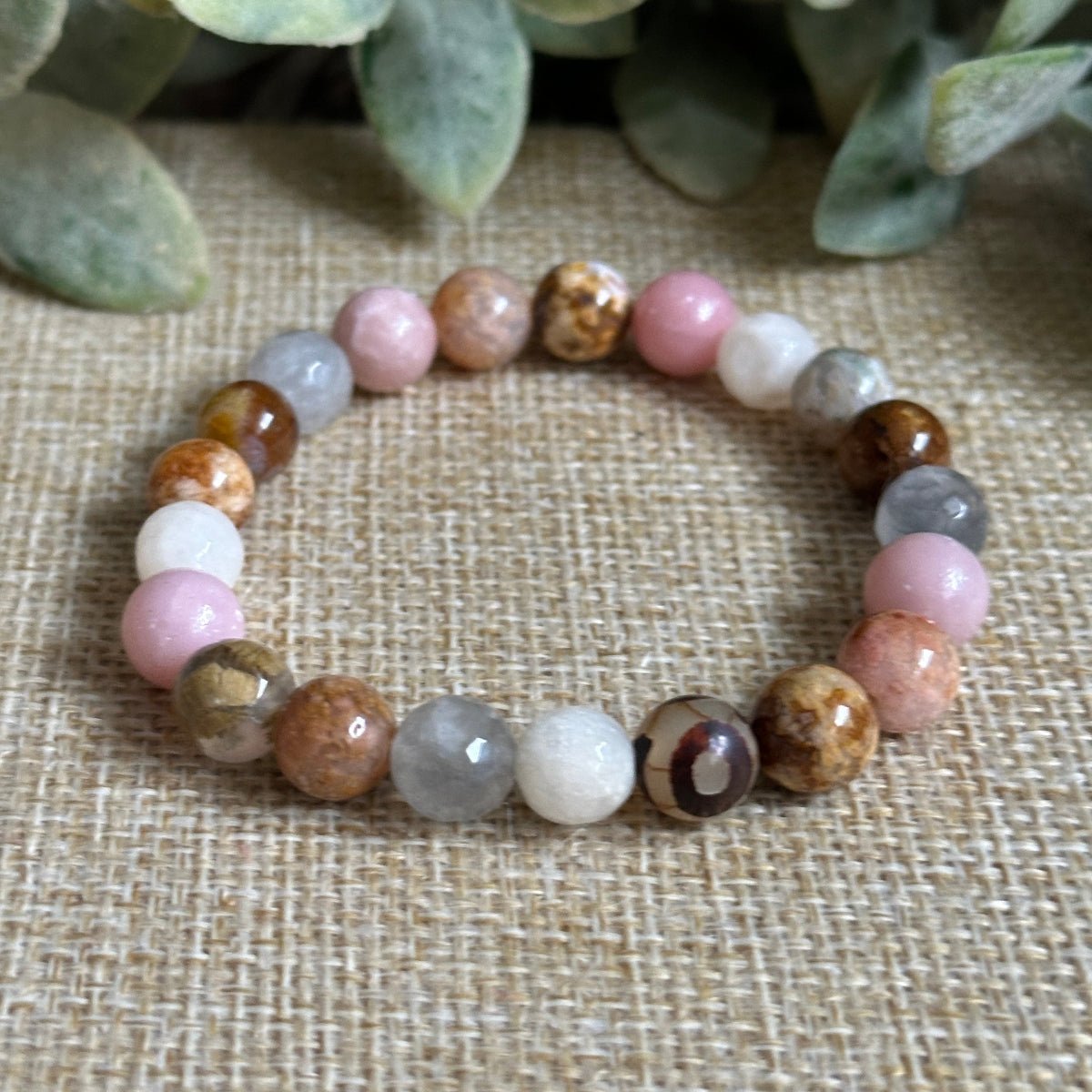 Crystal stone bracelet for women, breakup, emotional healing, broken heart