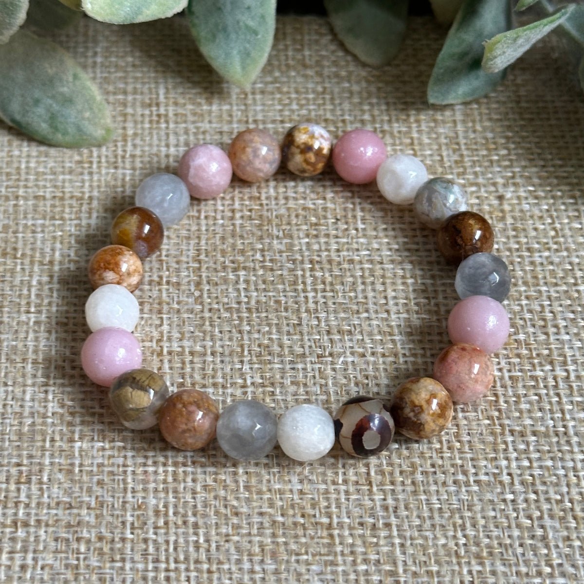 Stone Breakup bracelet. Girlfriend gift, Broken heart, Empath Energy, Made with natural stones and crystals.
