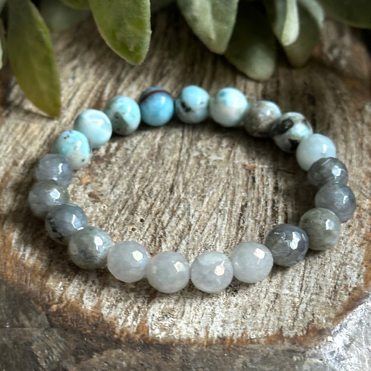 Winter Gemstone Beaded Bracelet