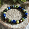 Gemstones for Truth, Personal Power, Healing, Letting Go. Bracelet for Men and Women