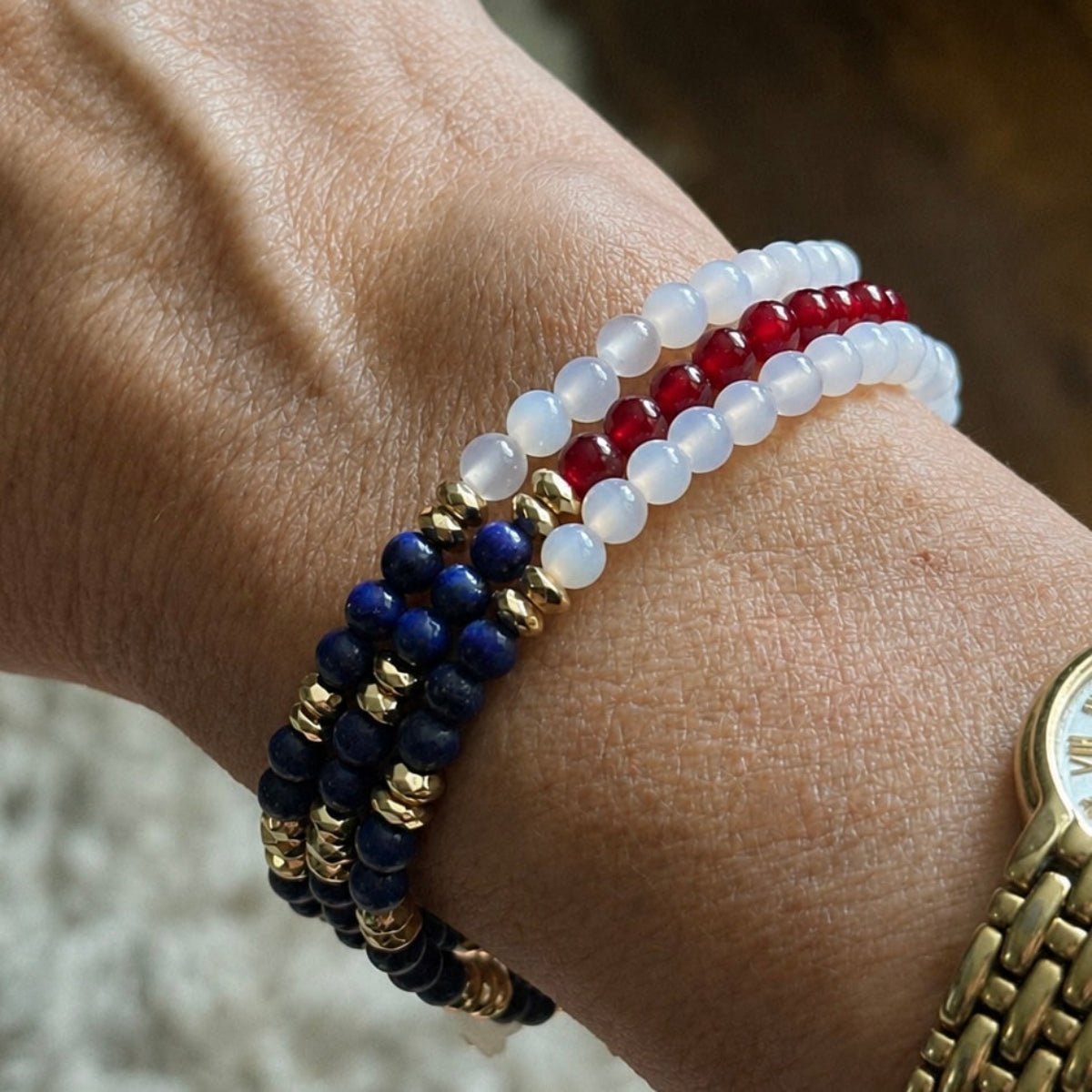 Stars and Stripes. Celebrating 250 Years USA Flag Bracelet