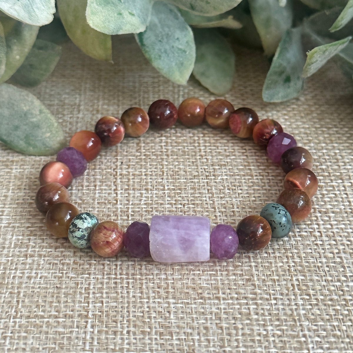 Crystal bracelet for love, courage, and joy