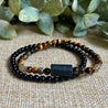 Tiny But Mighty Negative Energy Protection Bracelet, Crystal Protection for Men and Women. Unisex Bracelets. Tourmaline