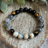 Upping My Game bracelet with gemstones for courage and clarity