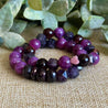 Bold Berry Gemstone Healing Bracelet For Focus Momentum And Inner Power