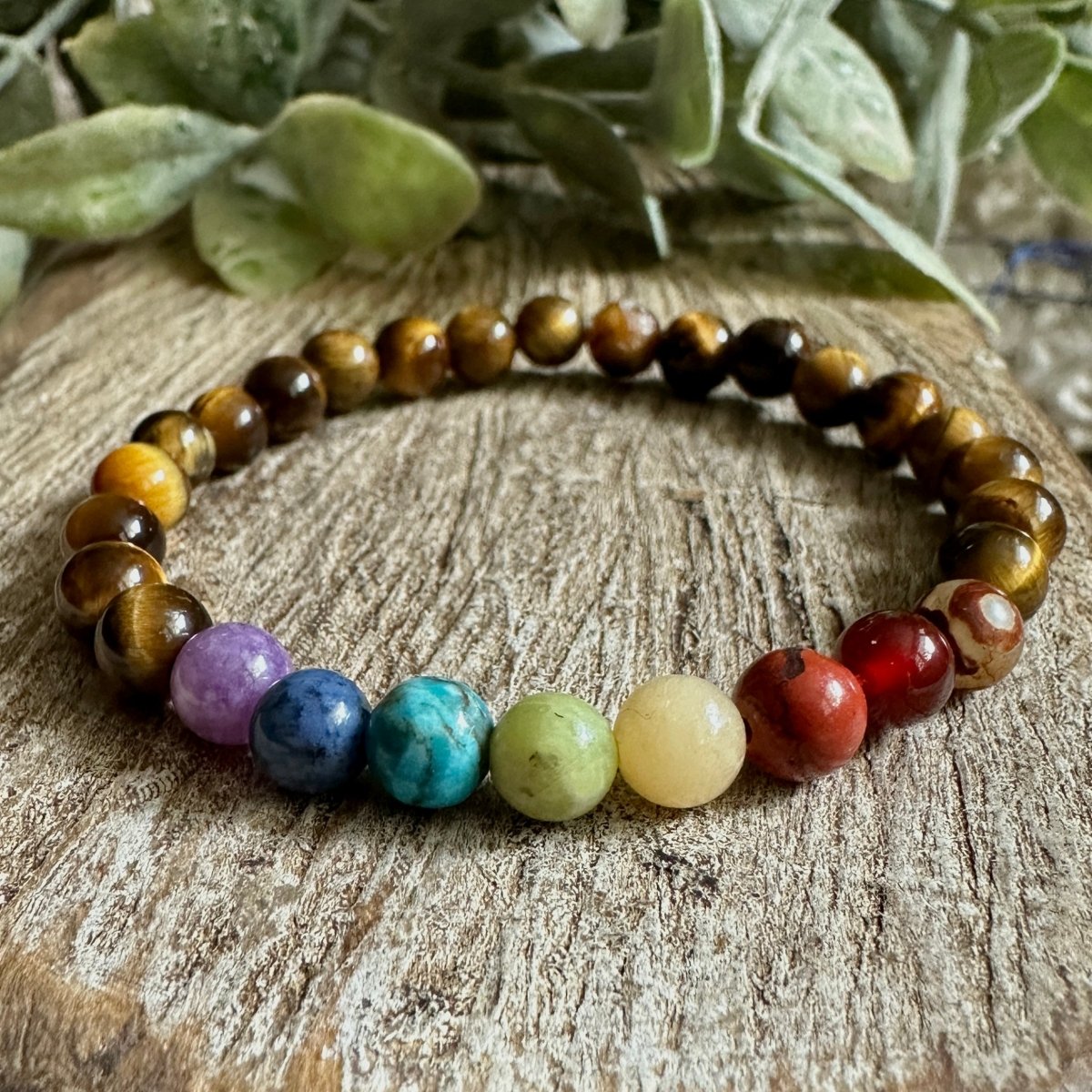 Buy 7 Chakra Bracelet With Real Stones, Chakra Crystals Bracelets for  Women, Rainbow Chakra Jewelry, Gifts for Her Online in India - Etsy