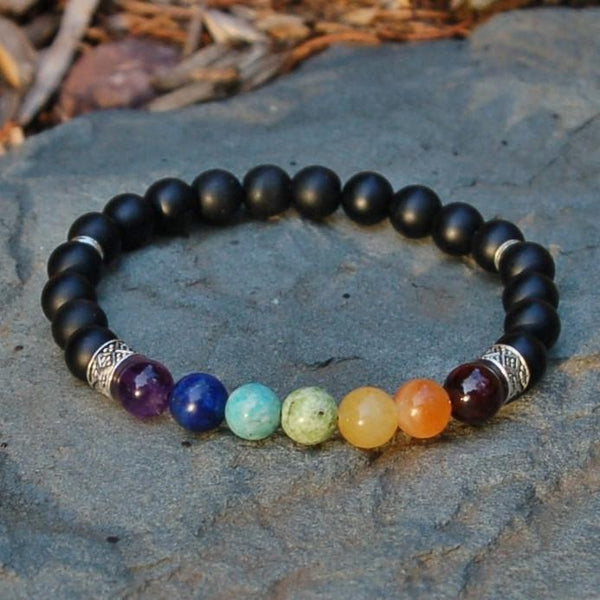 Seven Chakra Balancing Bracelet with Gemstones (919269572)