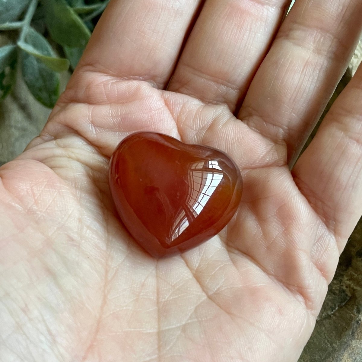 Red Carnelian Heart